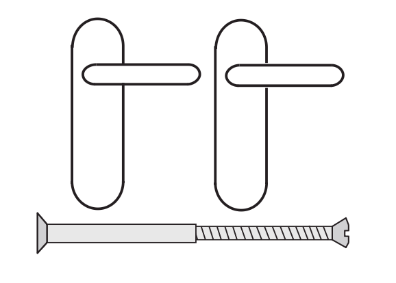 Béquille double sans empreinte cylindre – M3