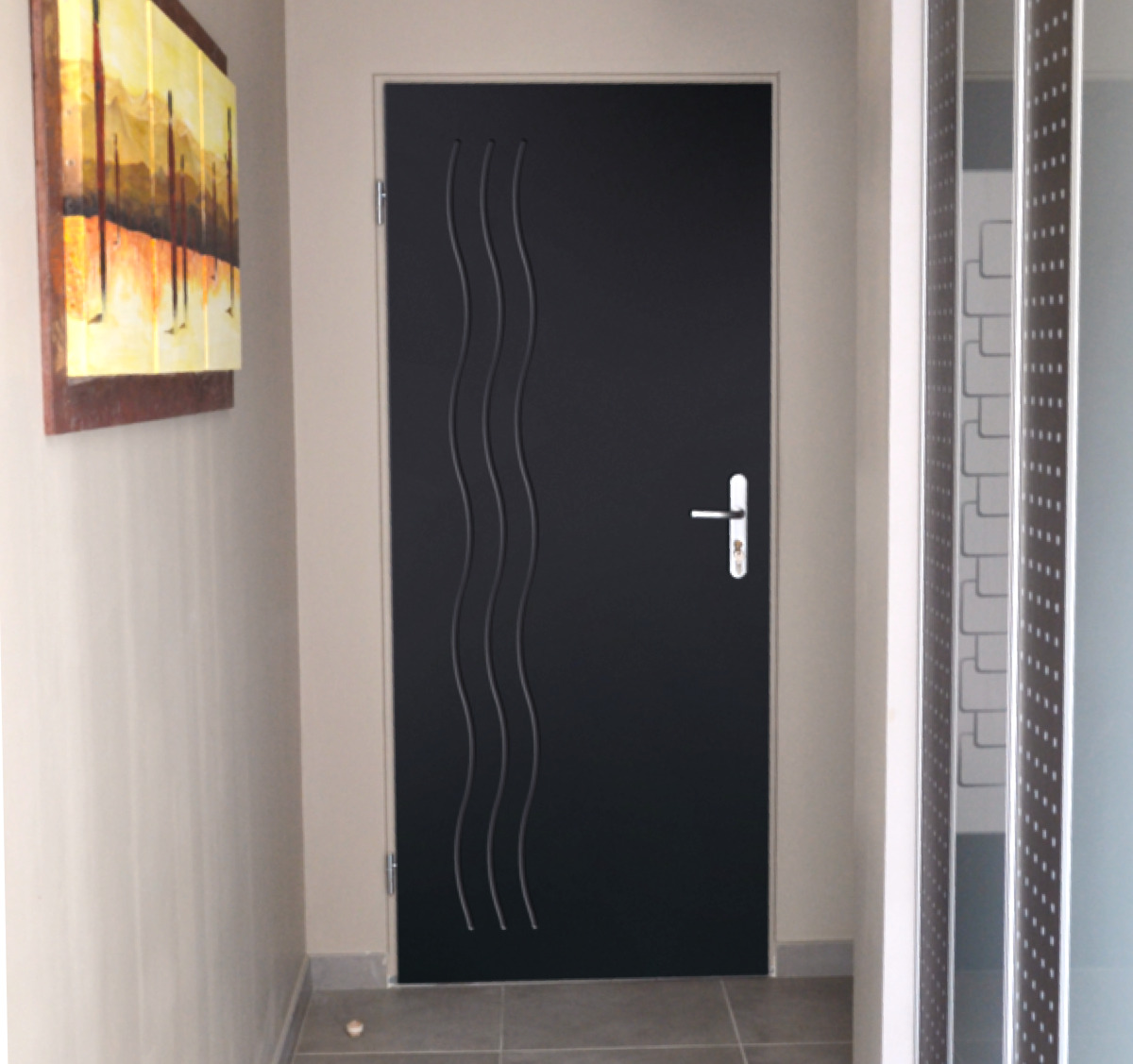Porte de service intérieure acoustique