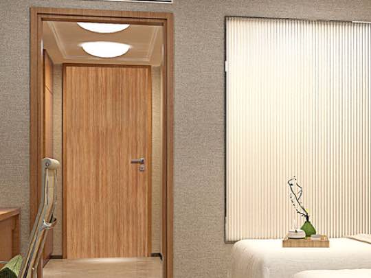 Bloc-porte bois acoustique Rw 41 dB haute performance