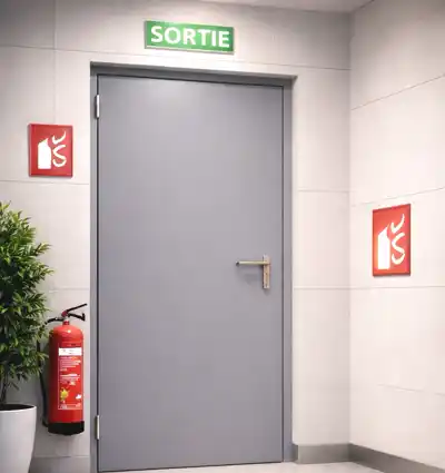 Porte métallique coupe-feu intérieure 1 vantail (1V)