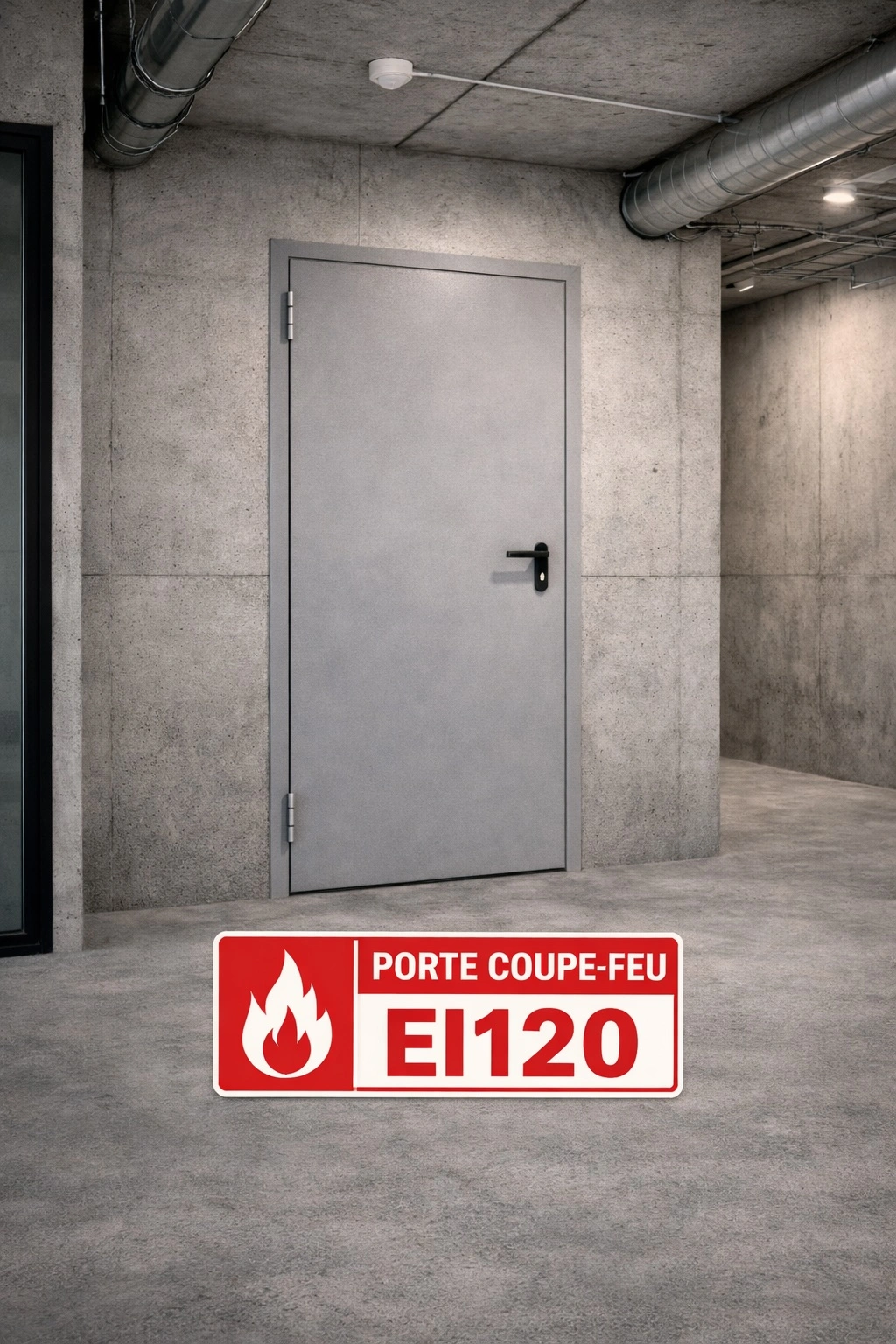 Porte métallique EI120 1 vantail