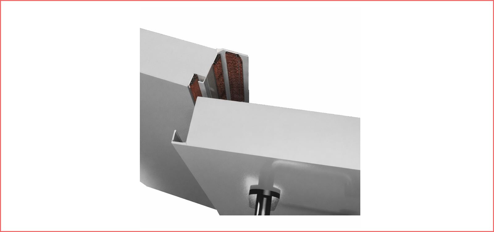 Schéma porte métallique 2 vantaux avec sélecteur de fermeture