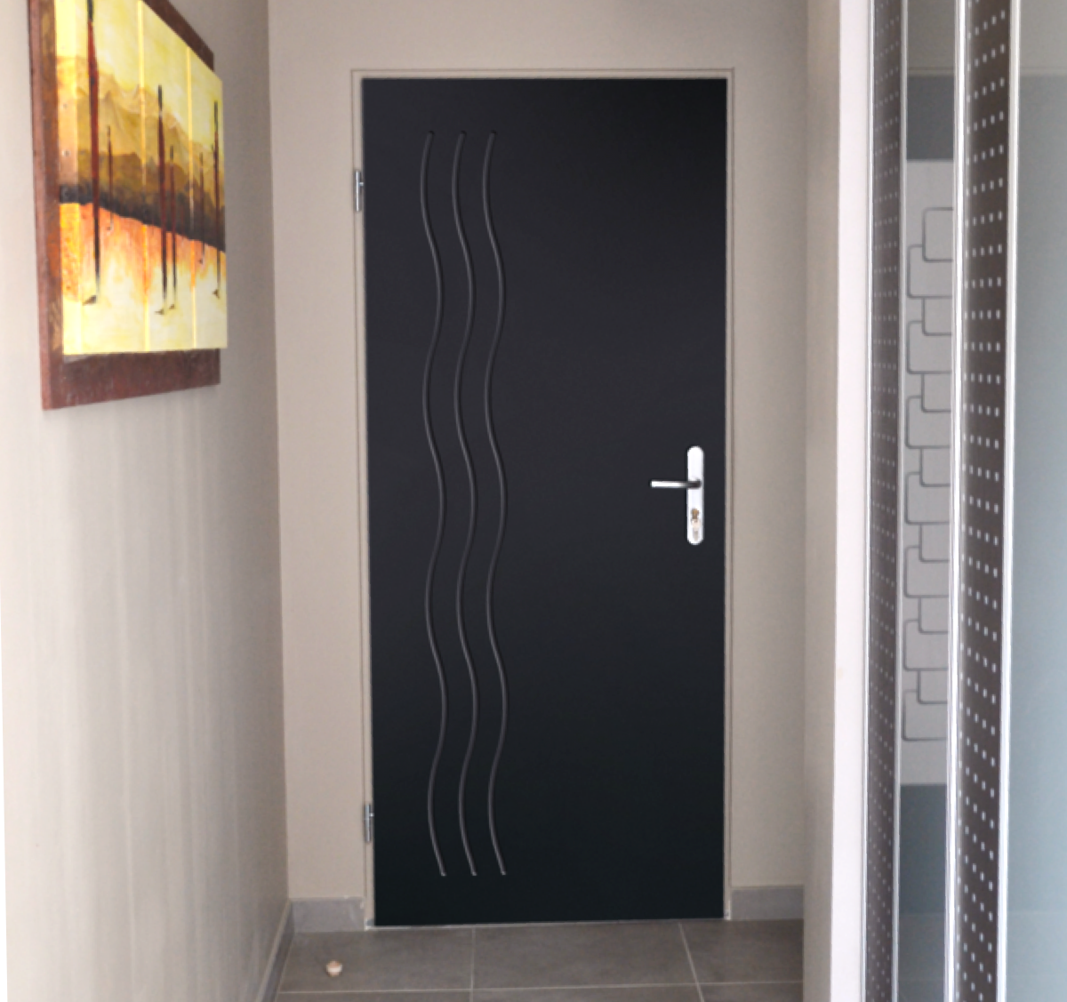 Porte de service intérieure acoustique